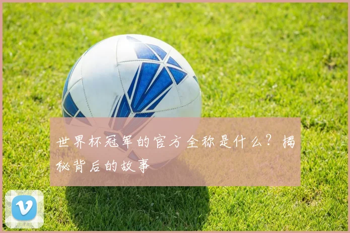 世界杯冠军的官方全称是什么?揭秘背后的故事